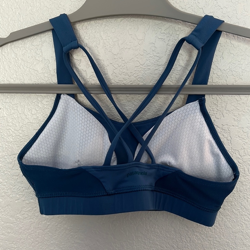 Blue Patagonia Sports Bra